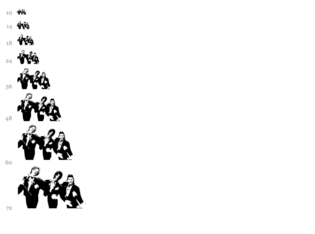 Red Dwarf Characters font waterfall